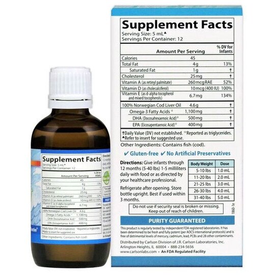 Baby's DHA Omega3s, Carlson Labs